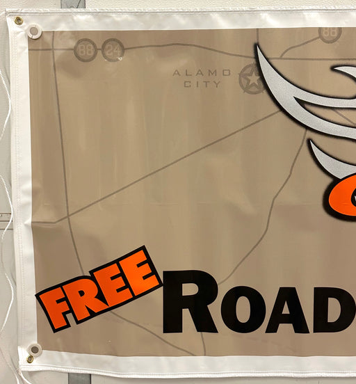 Harley Davidson Dealer Showroom Banner "Take Us For A Guide" 36" x 94   - TvMovieCards.com