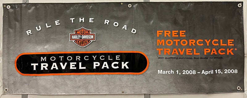 2008 Harley Davidson Dealer Showroom Banner "Rule The Road" 36" x 94   - TvMovieCards.com