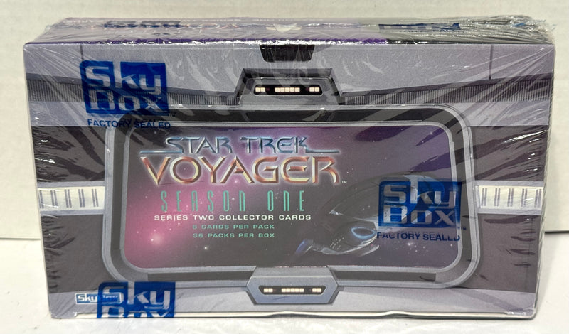 1995 Star Trek Voyager Season One Series Two Trading Card Box 36 Packs Skybox - TvMovieCards.com