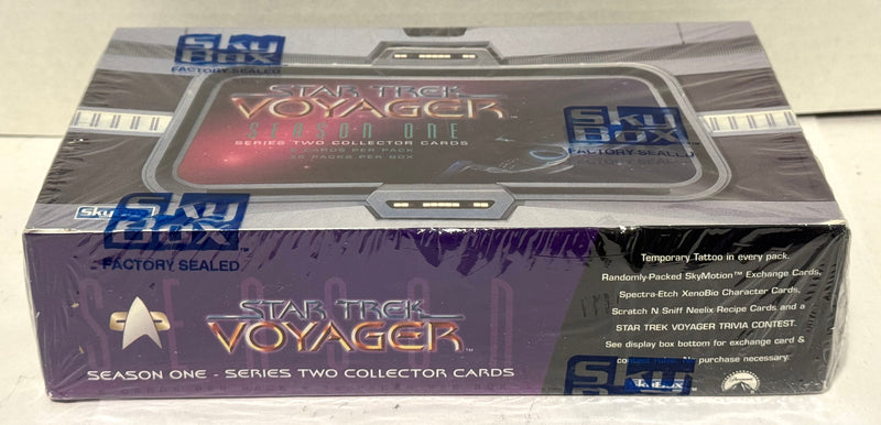 1995 Star Trek Voyager Season One Series Two Trading Card Box 36 Packs Skybox - TvMovieCards.com