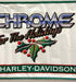 Harley Davidson Dealer Showroom Banner "Chrome for the Holidays" 35" x 91   - TvMovieCards.com
