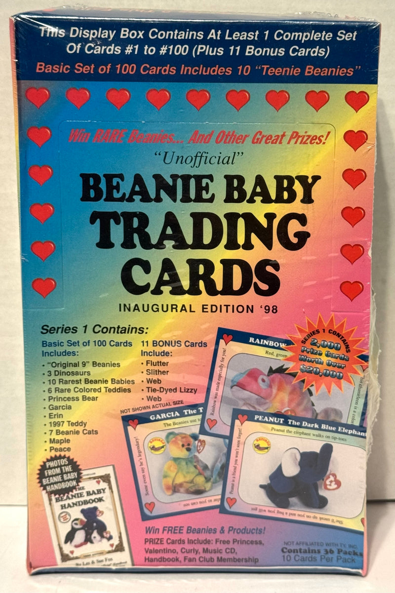 1998 Ty Beanie Babies Series I Trading Card Box 36 Packs Factory Sealed - TvMovieCards.com