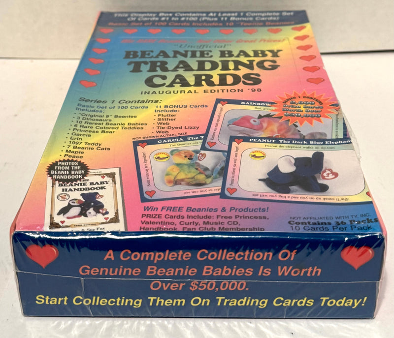 1998 Ty Beanie Babies Series I Trading Card Box 36 Packs Factory Sealed - TvMovieCards.com