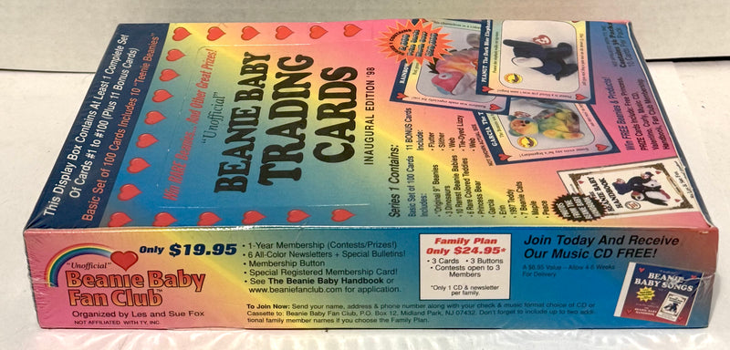 1998 Ty Beanie Babies Series I Trading Card Box 36 Packs Factory Sealed - TvMovieCards.com