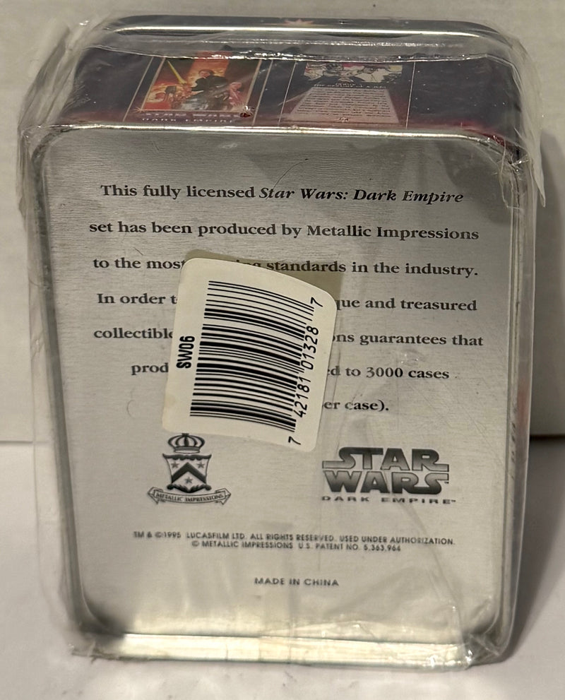 1995 Star Wars Dark Empire Metallic Impressions 6 Card Set with Tin - TvMovieCards.com