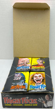 1988 Fright Flicks Vintage FULL 36 Pack Trading Card Wax Box Topps   - TvMovieCards.com