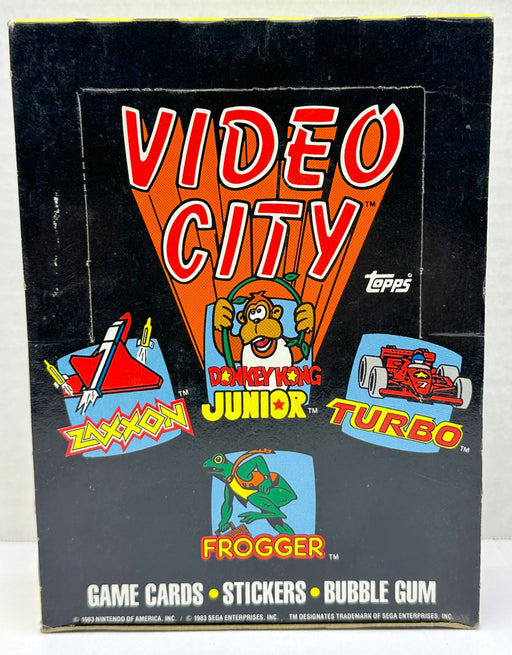 1983 Video City Game Vintage FULL 36 Pack Trading Card Wax Box Topps Frogger   - TvMovieCards.com