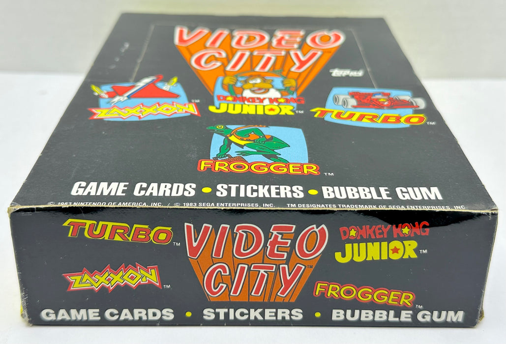 1983 Video City Game Vintage FULL 36 Pack Trading Card Wax Box Topps Frogger   - TvMovieCards.com