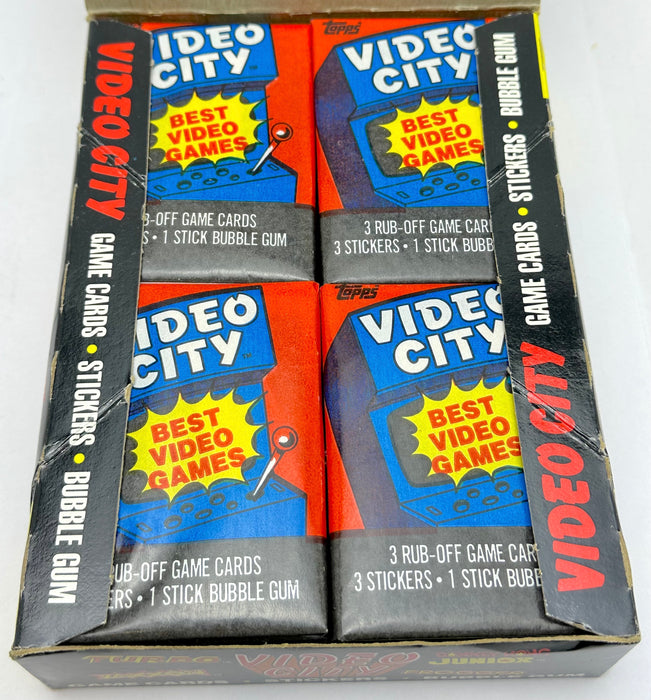 1983 Video City Game Vintage FULL 36 Pack Trading Card Wax Box Topps Frogger   - TvMovieCards.com