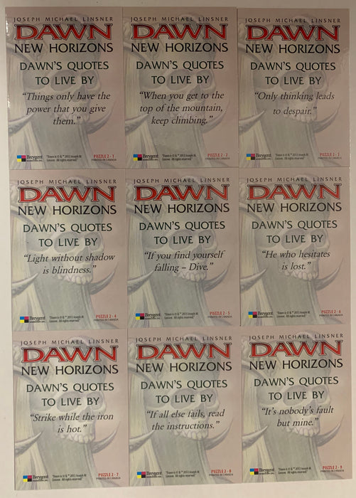 Dawn New Horizons Dawn's Quotes Puzzle Chase Card Set 9 card puzzle 2 Breygent - TvMovieCards.com