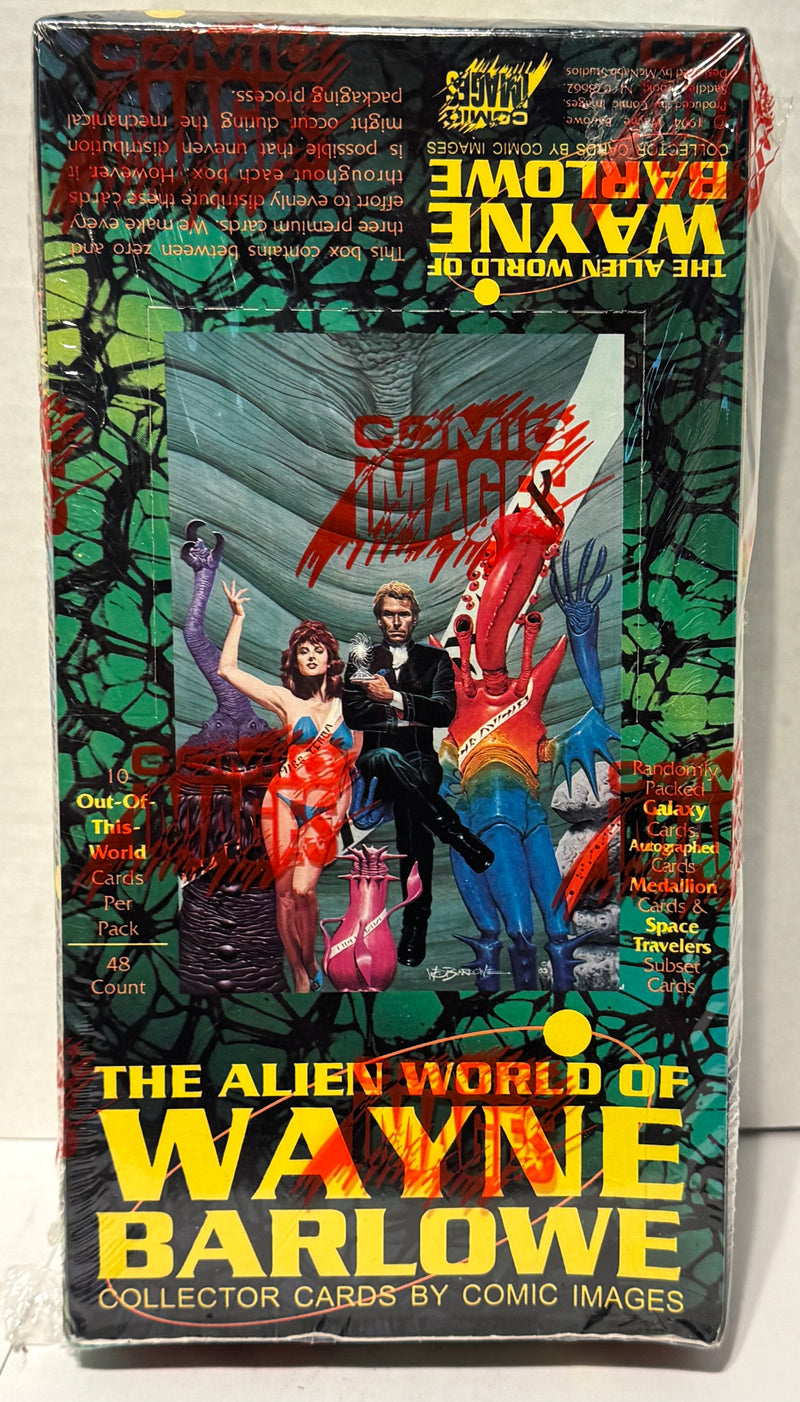 Alien World of Wayne Barlowe Card Box 48 Packs Comic Images 1994 - TvMovieCards.com