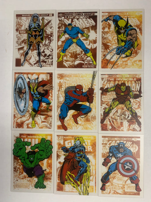 2013 Marvel Greatest Battles Gold Covers Chase Card Set GC1 - GC9 Acetate Ritten - TvMovieCards.com