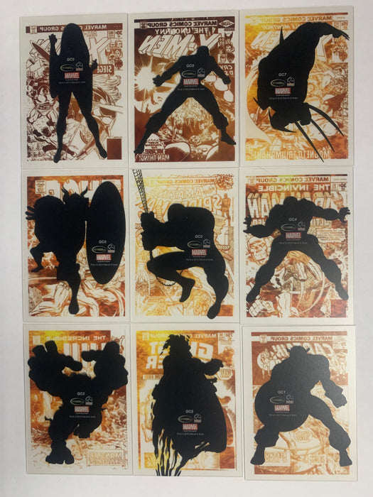 2013 Marvel Greatest Battles Gold Covers Chase Card Set GC1 - GC9 Acetate Ritten - TvMovieCards.com