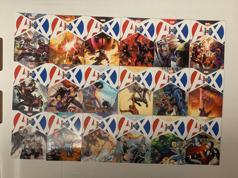 2013 Marvel Greatest Battles Avengers vs X-Men Chase Card Set 18 VS1 - VS18 Ritt - TvMovieCards.com