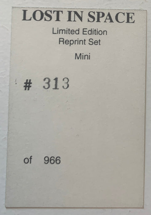 Lost In Space Reprint Trading Card Set 55 Cards Plus Header Card Limited Edition - TvMovieCards.com