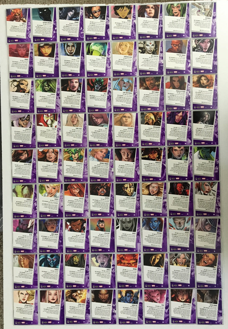 Marvel Women of Marvel Series 2 Base Foil Trading Card Set 90 Cards   - TvMovieCards.com