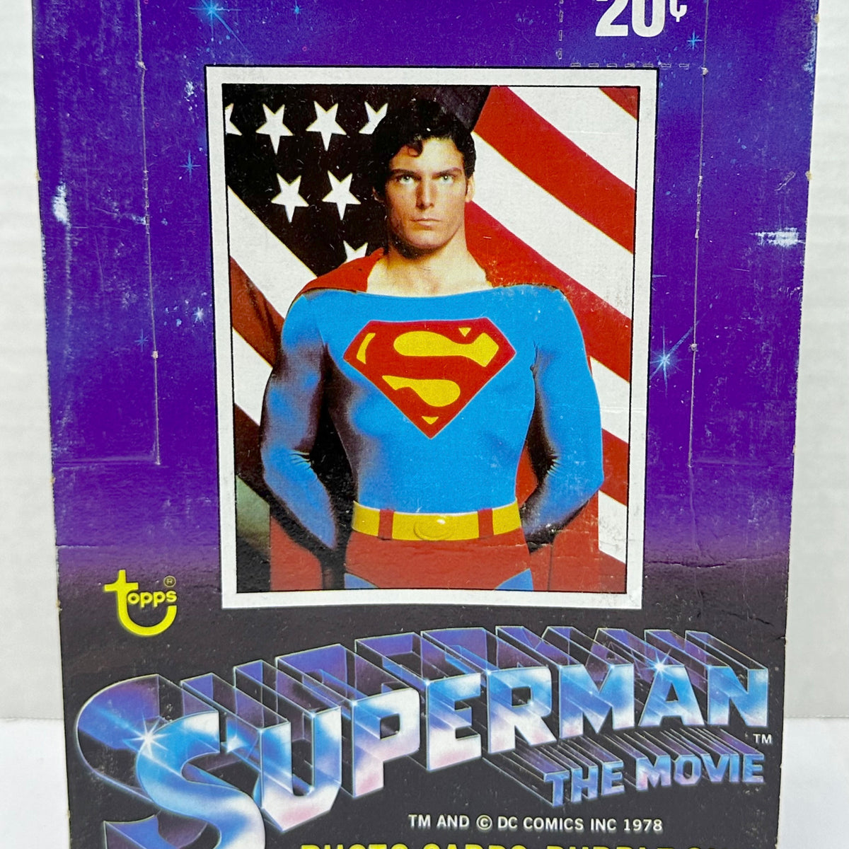 1978 Superman The Movie Vintage FULL 36 Pack Trading Card Box