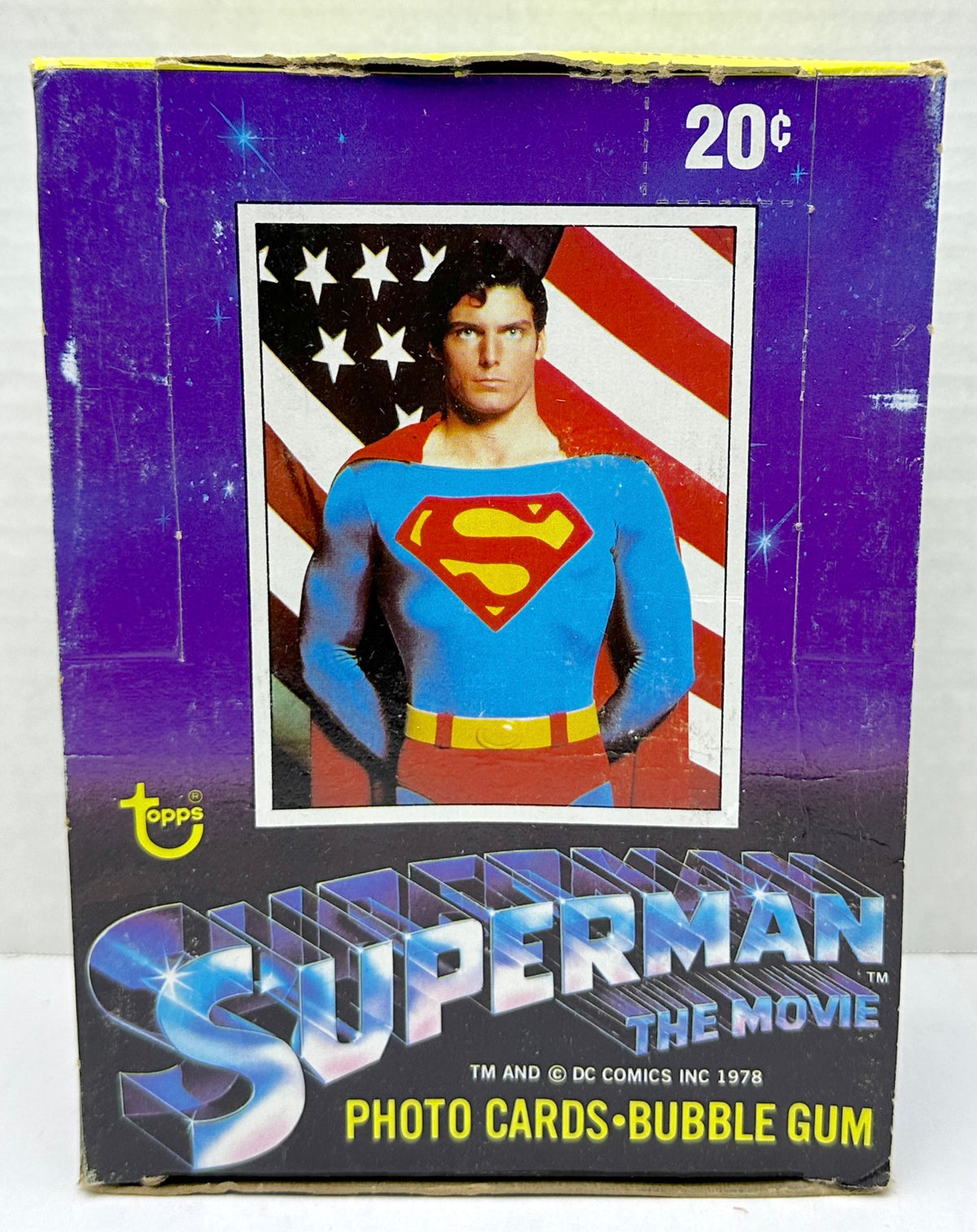 1978 Superman The Movie Vintage FULL 36 Pack Trading Card Box