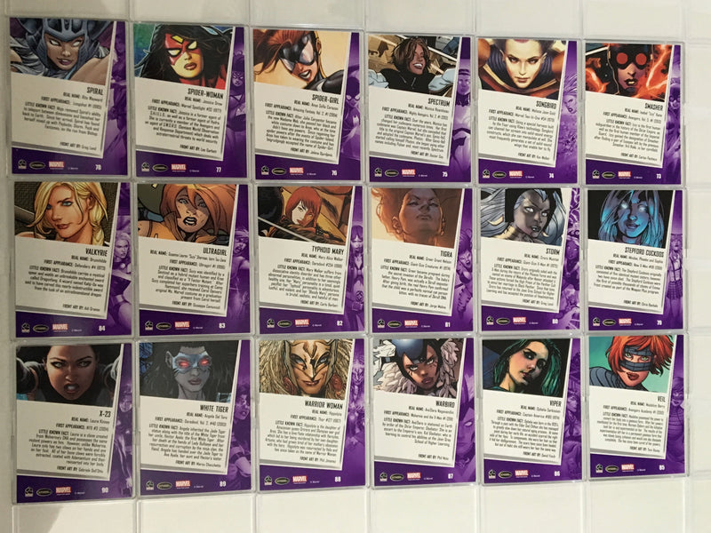 Marvel Women of Marvel Series 2 Base Foil Trading Card Set 90 Cards   - TvMovieCards.com