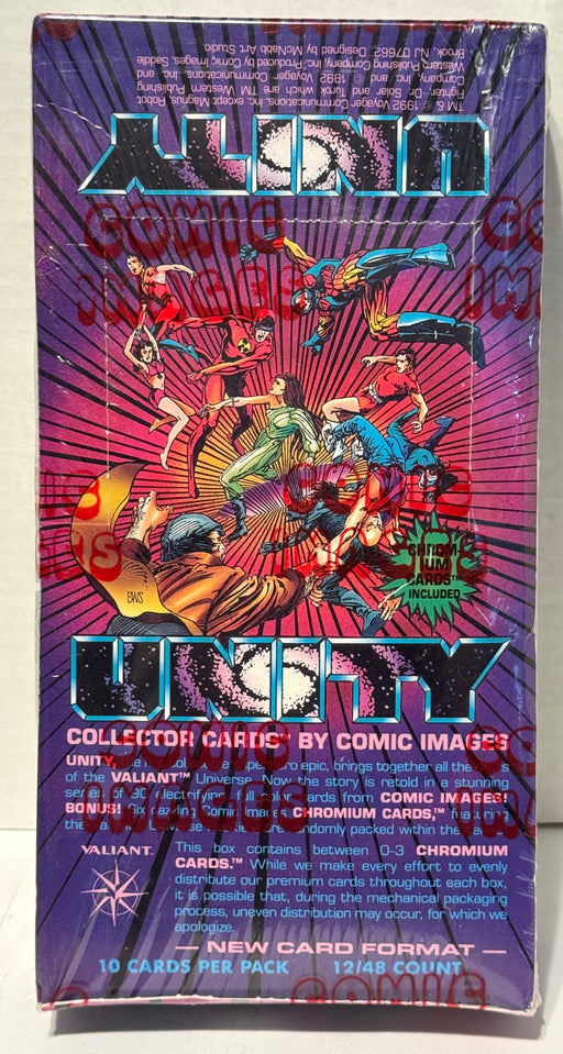 1992 Unity Collector Cards Trading Card Box 48 Packs Comic Images Factory Sealed - TvMovieCards.com