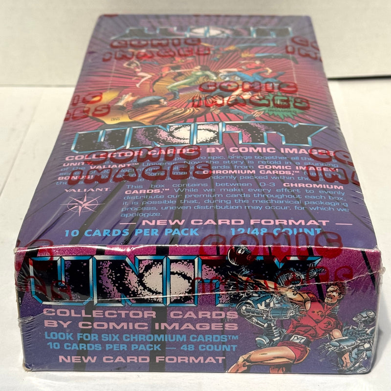 1992 Unity Collector Cards Trading Card Box 48 Packs Comic Images Factory Sealed - TvMovieCards.com