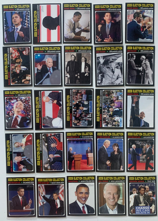 American Heritage 2008 Election Collection 25 Chase card Set Cards 126–150 2009 - TvMovieCards.com