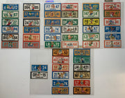 Walt Disney Crazy License Plates Sticker Set Complete Set 50 Stickers Wonder Bre - TvMovieCards.com