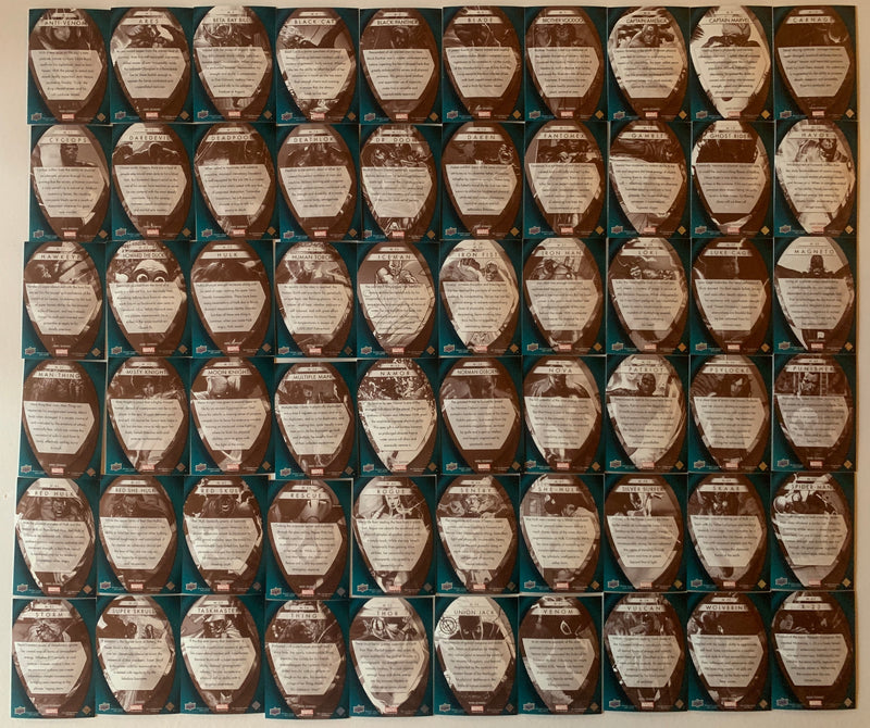 Marvel Beginnings Series II Prime Micromotion Chase card set 60 Cards M1 - M60 M - TvMovieCards.com