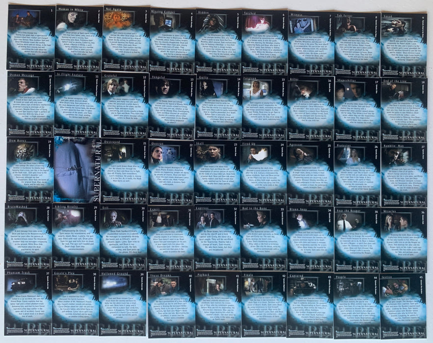 Supernatural Premiere Season 1 Base Card Set 90 cards Inkworks 2006 - TvMovieCards.com