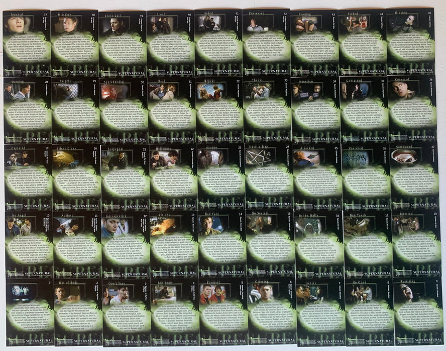 Supernatural Season 2 Base Card Set 90 cards Inkworks 2007 - TvMovieCards.com