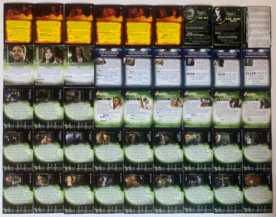 Supernatural Season 2 Base Card Set 90 cards Inkworks 2007 - TvMovieCards.com