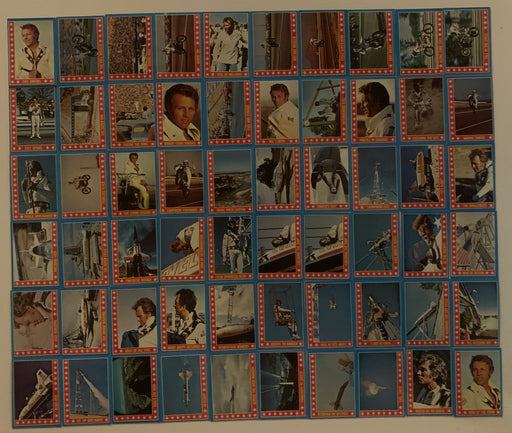 1974 Topps Evel Knievel 60 Card Trading Card Set Motorcycle Daredevil Cards - TvMovieCards.com
