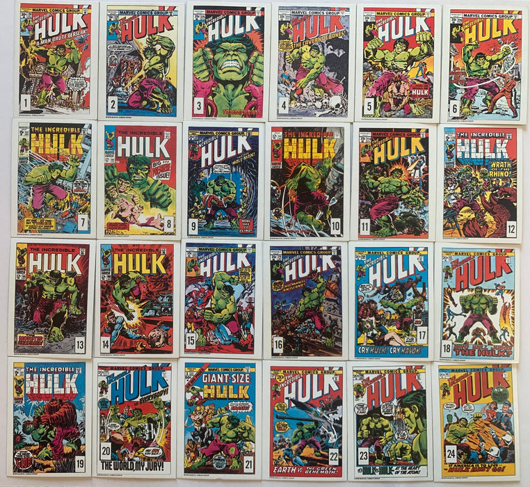 1978 Marvel Incredible Hulk Drake's Cakes Complete 24 Card Set 1978 - TvMovieCards.com