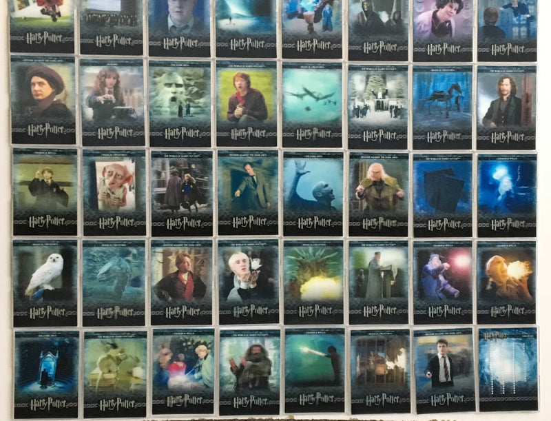 The World of Harry Potter 3D 2 Base Trading Card Set 72 Cards - TvMovieCards.com