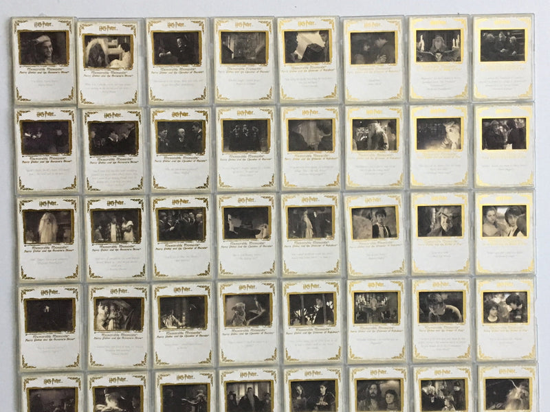 Harry Potter Memorable Moments 1 Base Trading Card Set 72 Cards   - TvMovieCards.com