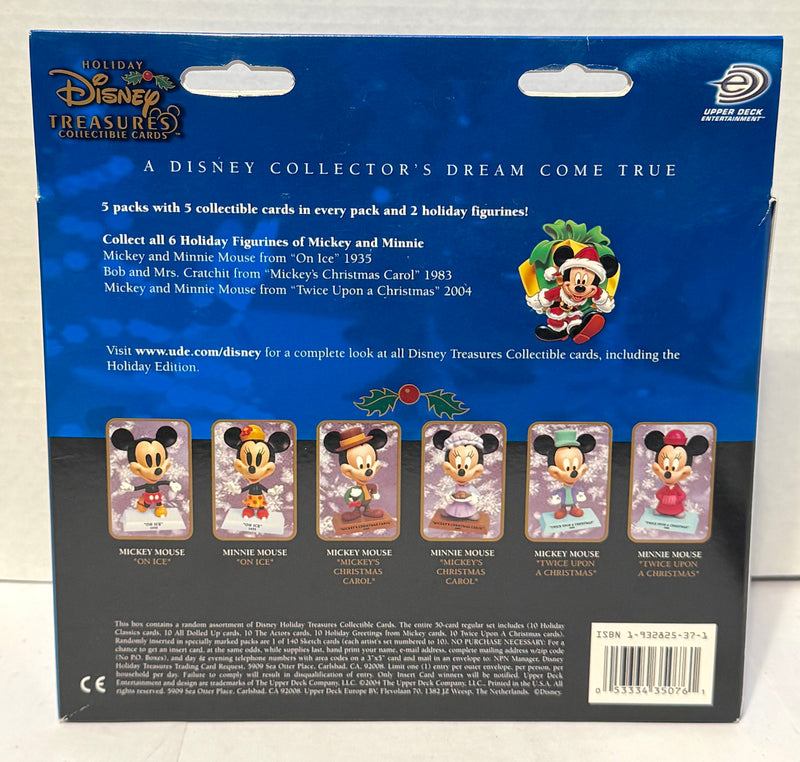 Holiday Disney Treasures Mickey & Minnie Christmas Carol Bobblehead No Cards - TvMovieCards.com