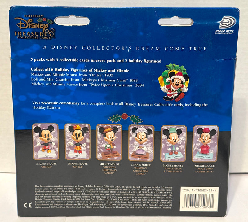Holiday Disney Treasures Mickey Minnie Twice Upon A Christmas Bobblehead - TvMovieCards.com