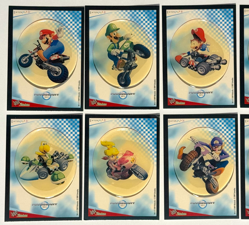 Mario Kart Wii Deluxe Stickers Chase Card Set 12 Cards Enterplay 2010 S1-S12 - TvMovieCards.com