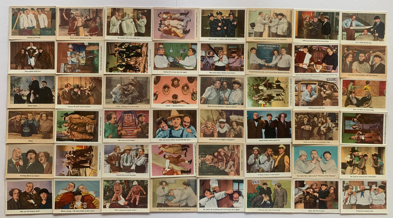 The Three Stooges White Back Vintage Card Set 96 cards 1959 Fleer - TvMovieCards.com