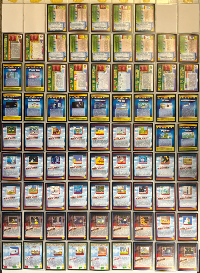 2010 Super Mario Bros Wii Complete Base Trading Card Set 77/77 Cards Enterplay - TvMovieCards.com