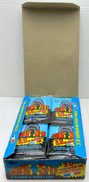 1983 Topps Jaws 3-D The Movie Vintage FULL 36 CT Pack Trading Card Box Wax   - TvMovieCards.com