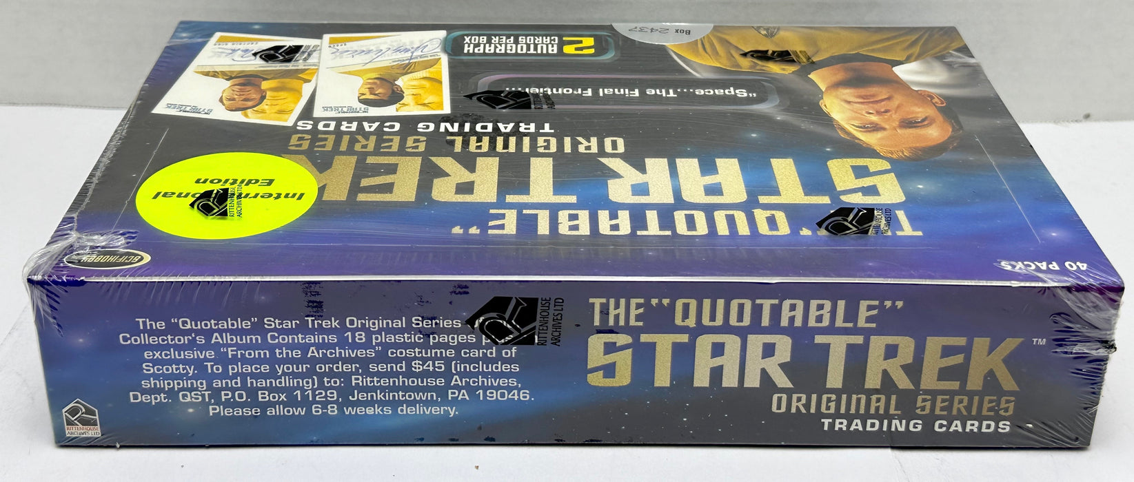 2004 Star Trek Quotable The Original Series International Trading Card Box 40ct   - TvMovieCards.com