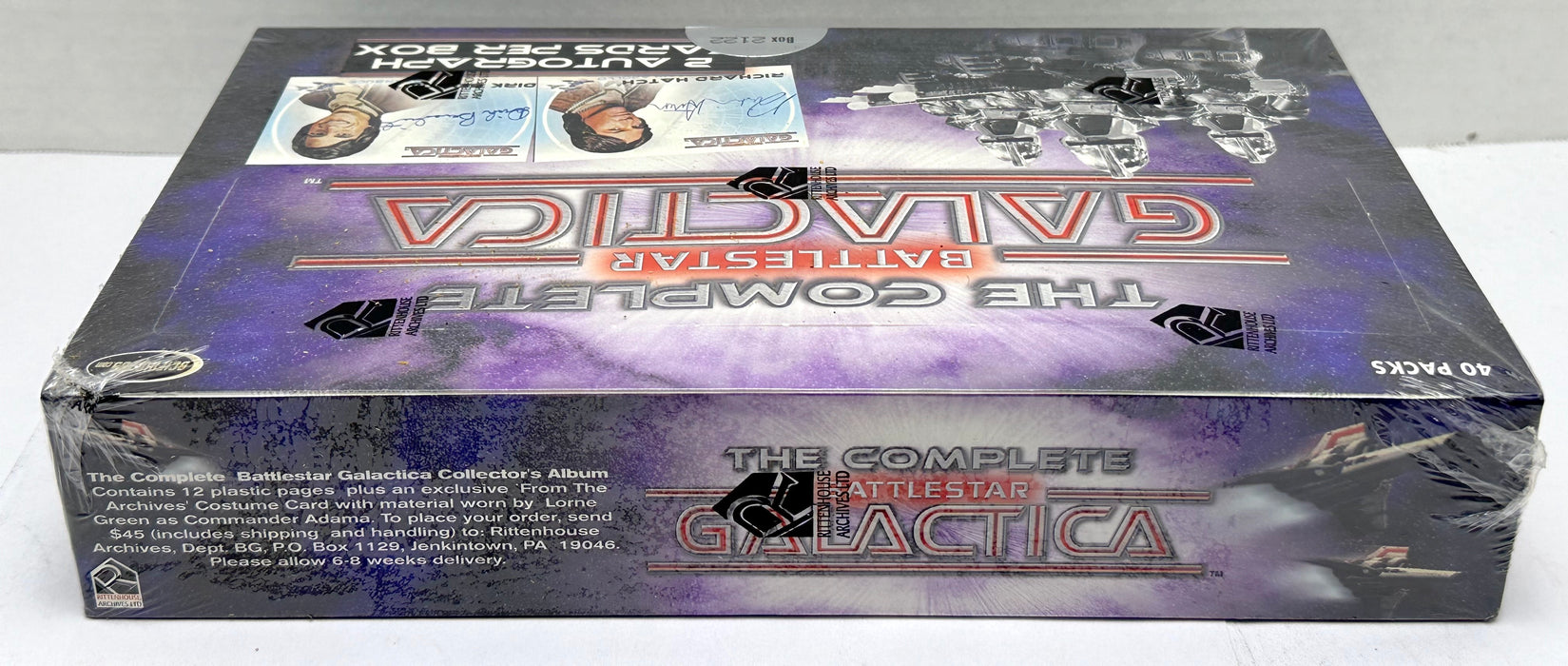 2004 The Complete Battlestar Galactica Trading Card Box 40ct Rittenhouse   - TvMovieCards.com