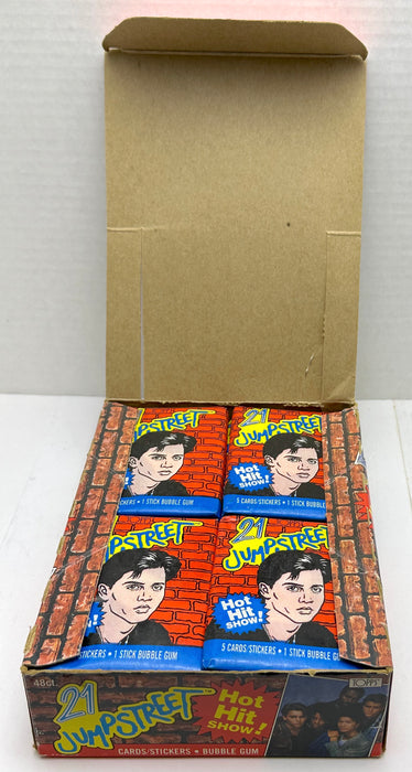 1987 21 Jump Street FULL 48 Wax Pack Trading Card Box Topps Johnny Depp   - TvMovieCards.com