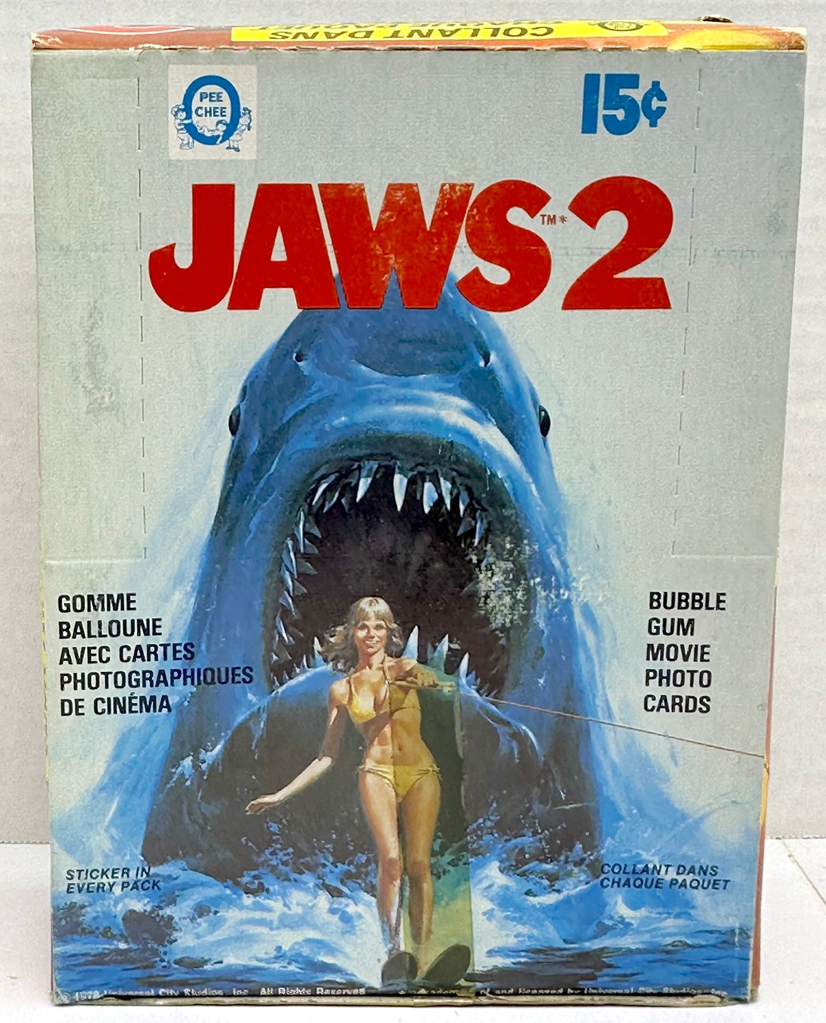 1978 O-Pee-Chee Jaws 2 The Movie Vintage FULL 36 CT Pack Trading ...