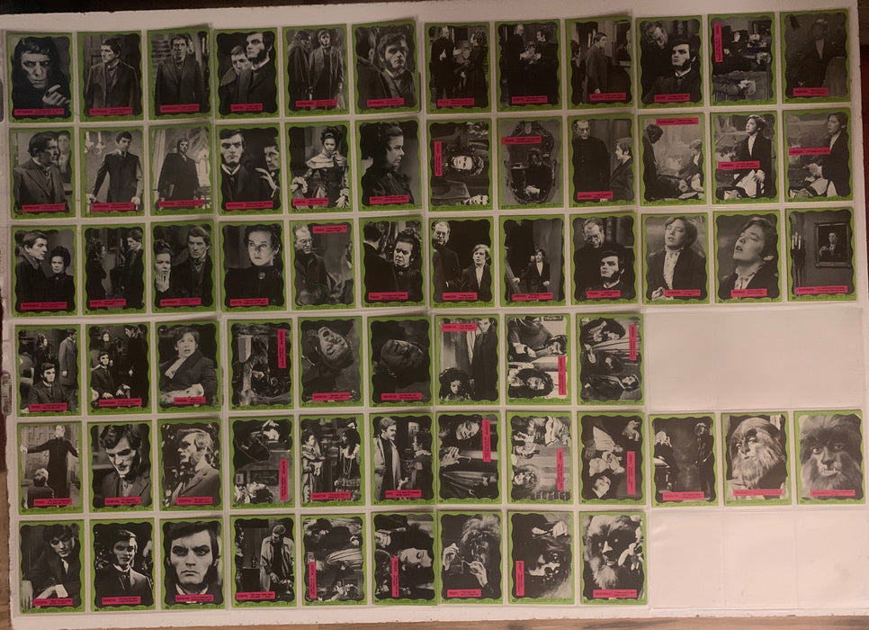 Dark Shadows Green Vintage Card set  Series 2  66 Cards 1968 Philadelphia Gum
