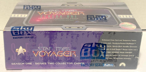 1995 Star Trek Voyager Season One Series Two Jumbo Trading Card Box 24 Packs - TvMovieCards.com