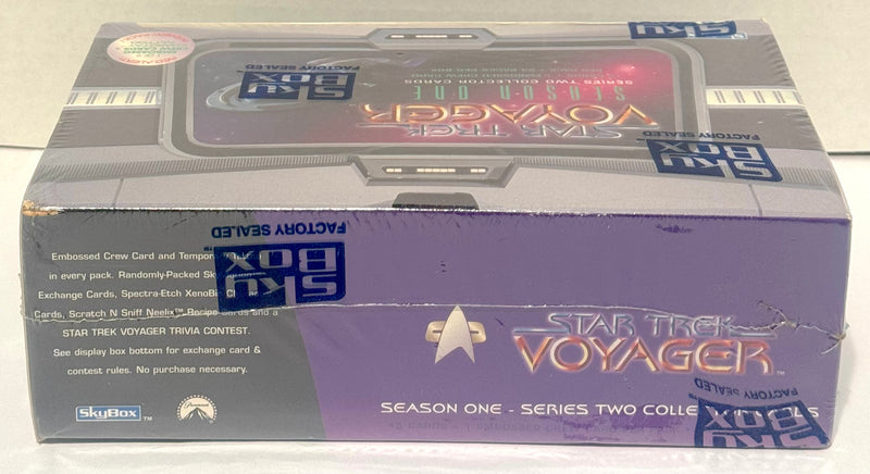 1995 Star Trek Voyager Season One Series Two Jumbo Trading Card Box 24 Packs - TvMovieCards.com