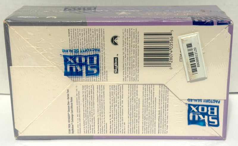 1995 Star Trek Voyager Season One Series Two Jumbo Trading Card Box 24 Packs - TvMovieCards.com