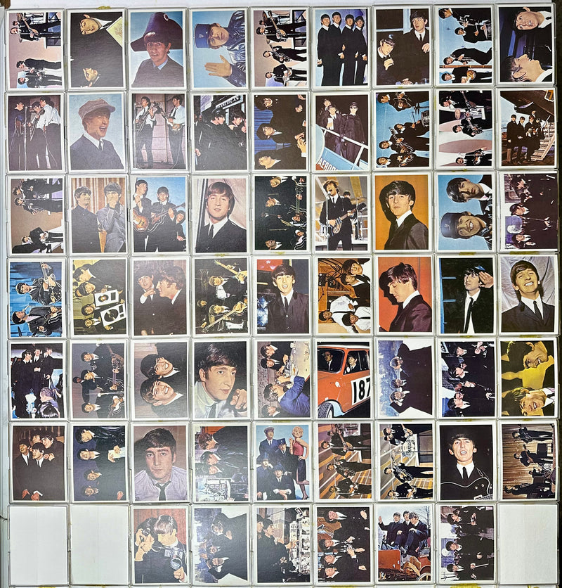 1964 Beatles Diary Complete Vintage Trading Card Set 60 cards #1A- #60A Color   - TvMovieCards.com